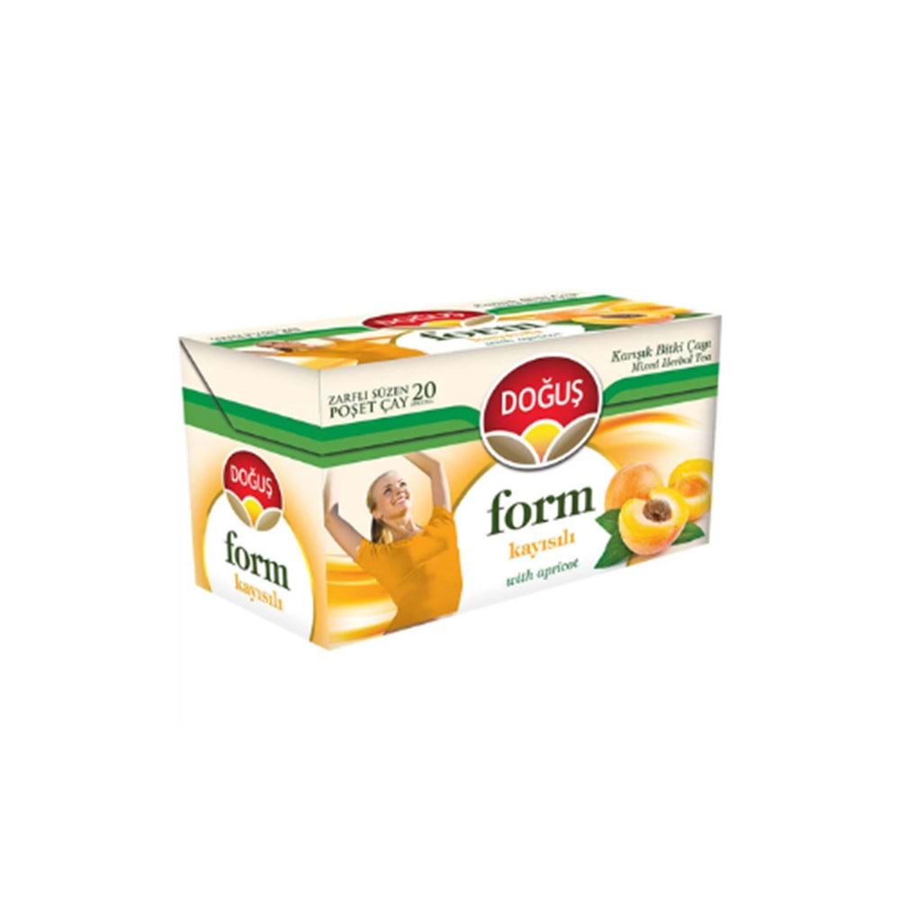 DOĞUŞ KAYISILI ÇAY 20 Lİ (KOLİ İÇİ 12 AD)