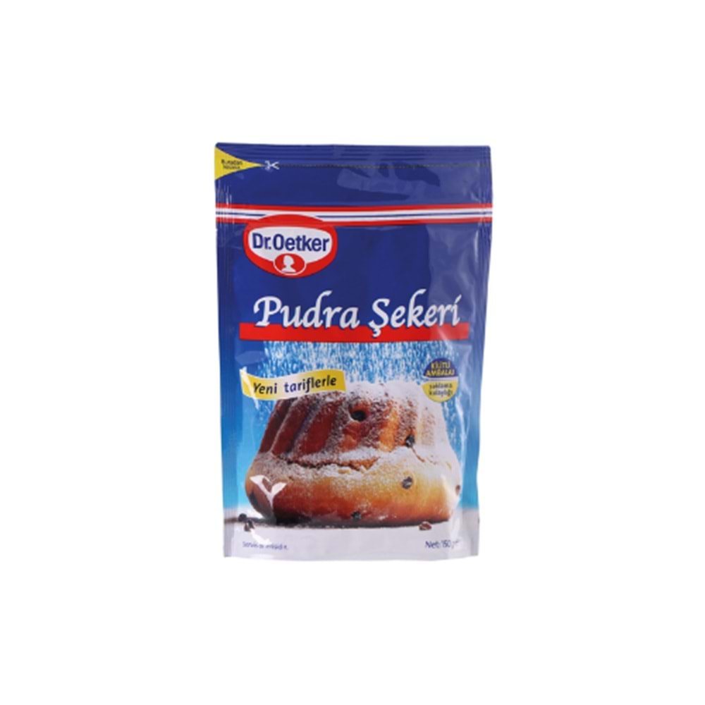 DR.PUDRA ŞEKERİ KİLİTLİ AMBALAJ 150 GR(KOLİ İÇİ 12 AD)