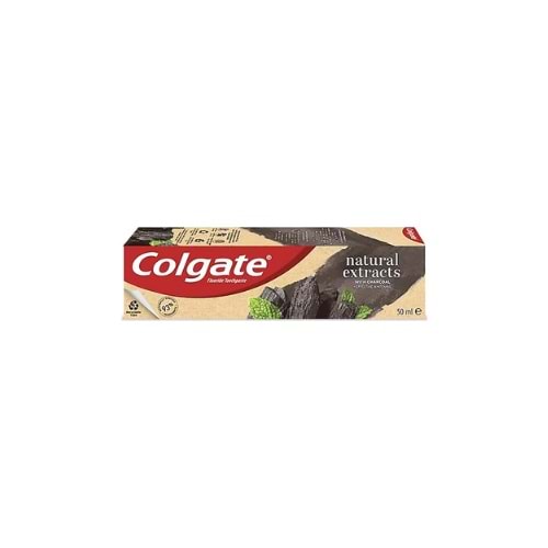 COLGATE DİŞ M.NATURAL EXTRACTS 50ML AKTİF KÖMÜR(KOLİ İÇİ 48)