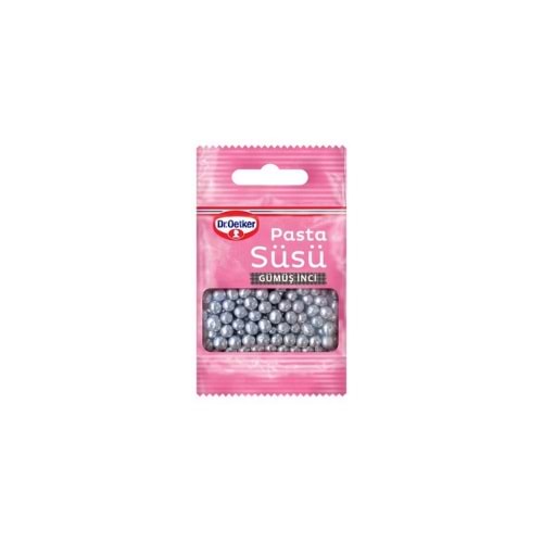 DR.PASTA SÜSÜ GÜMÜŞ İNCİ 10 GR(PAKET İÇİ 25 AD)