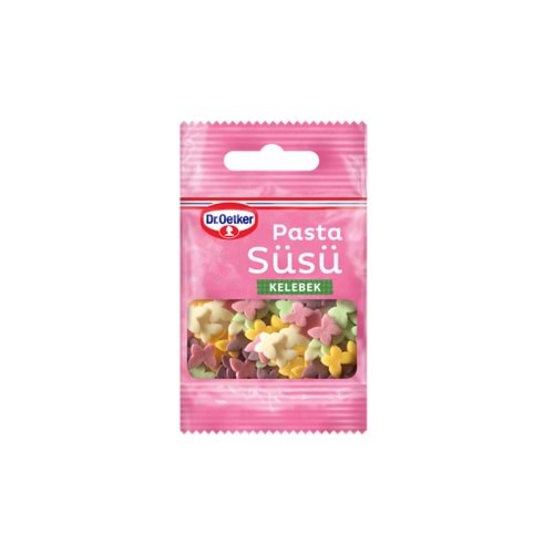DR.PASTA SÜSÜ KELEBEK 10 GR(PAKET İÇİ 25 AD)