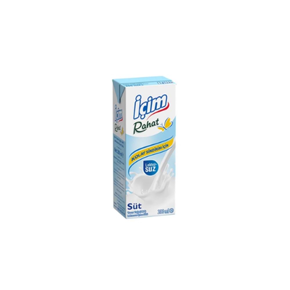 İÇİM LAKTOZSUZ SÜT 200ML