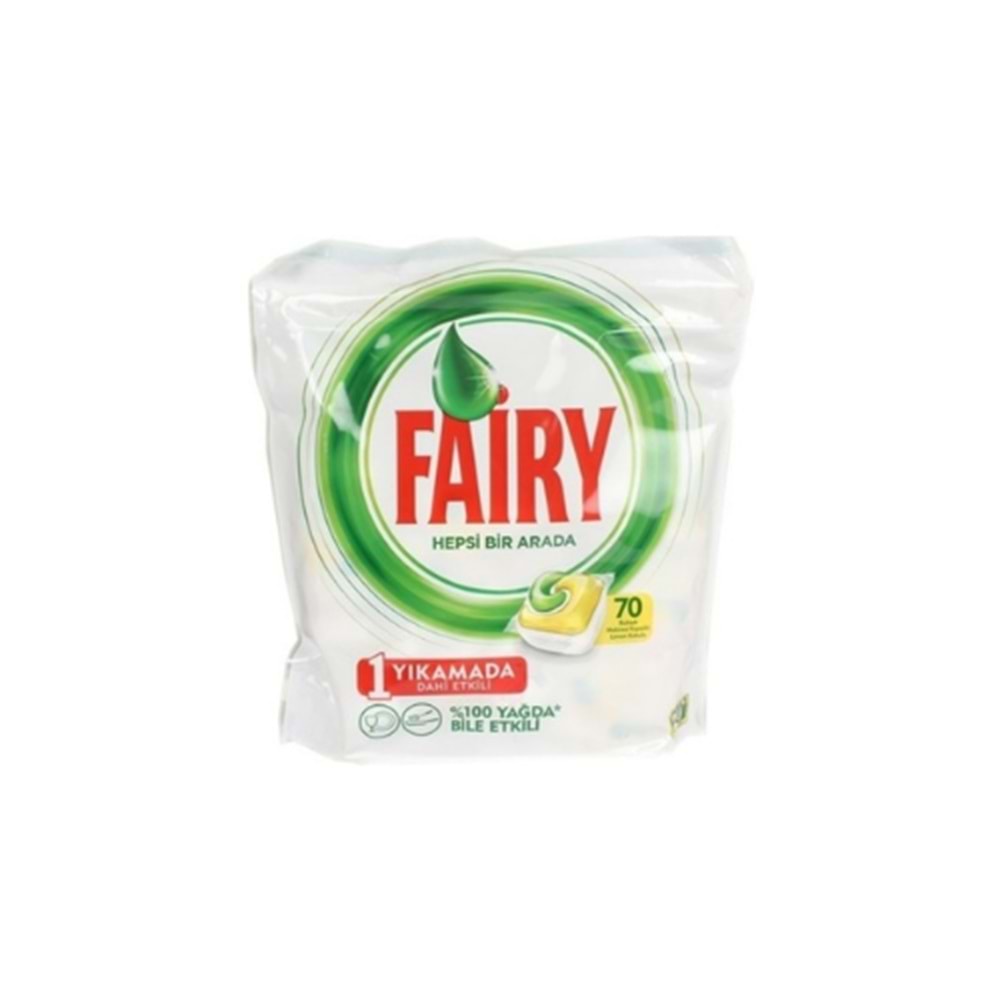 FAİRY TABLET HEPSİ BİR ARADA 70 AD(KOLİ İÇİ 3 AD)