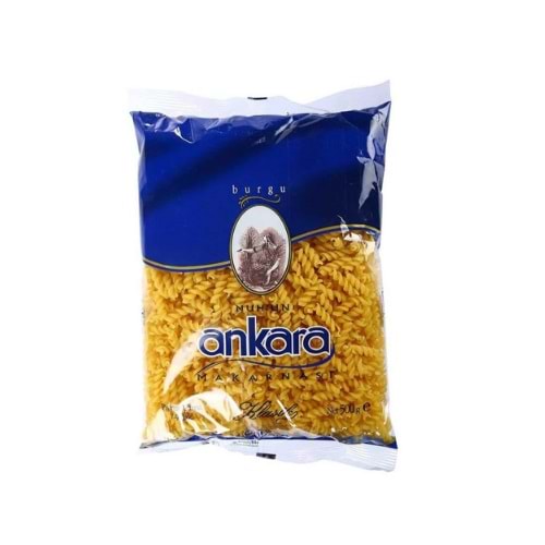 ANKARA BURGU MAKARNA 500 GR (KOLİ İÇİ 20 AD)