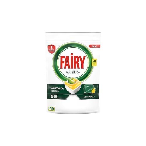 FAİRY TABLET HEPSİ BİR ARADA 50 AD(KOLİ İÇİ 4 AD)
