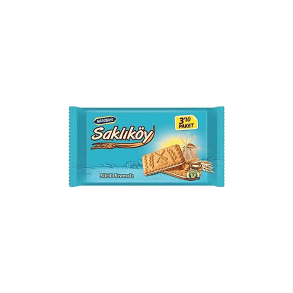 SAKLIKÖY KREMALI 3 LÜ MAVİ( KOLİ İÇİ 12 AD)