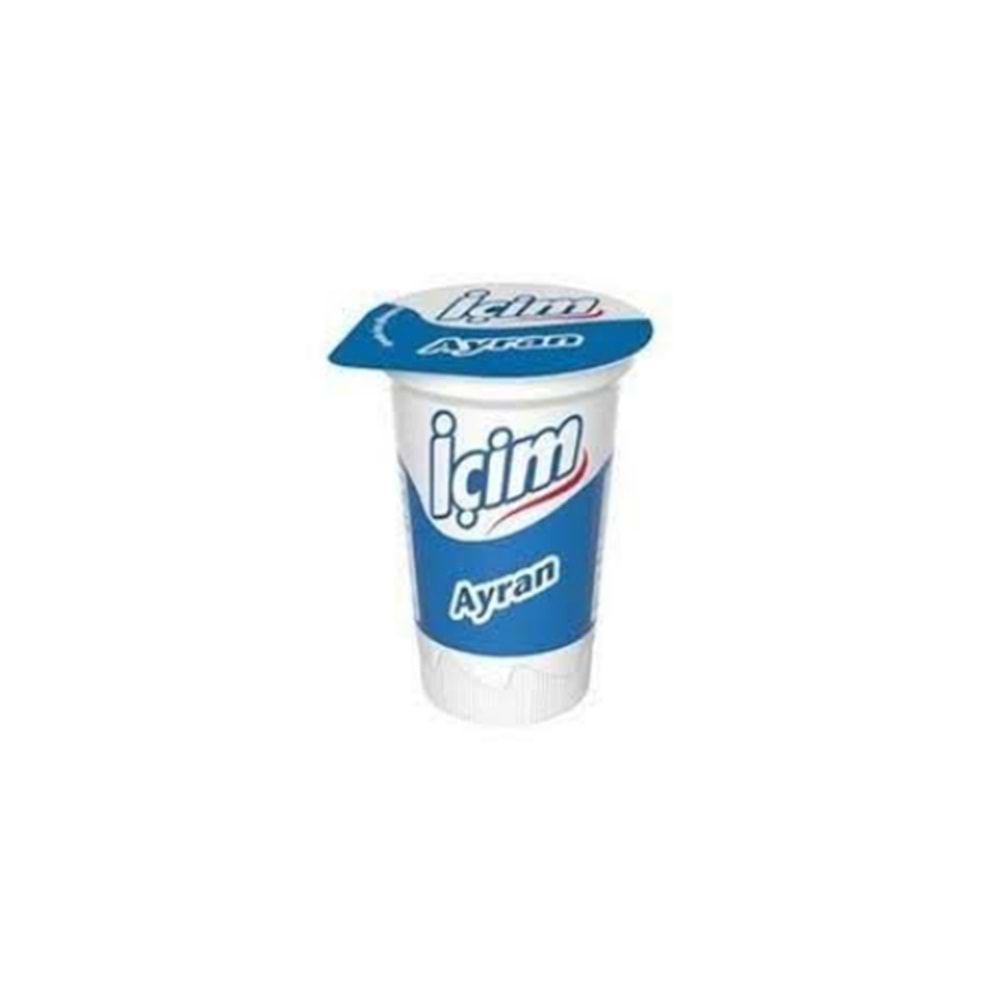 İÇİM BARDAK AYRAN YARIM YAĞLI 170 ml(KOLİ İÇİ 20 AD)