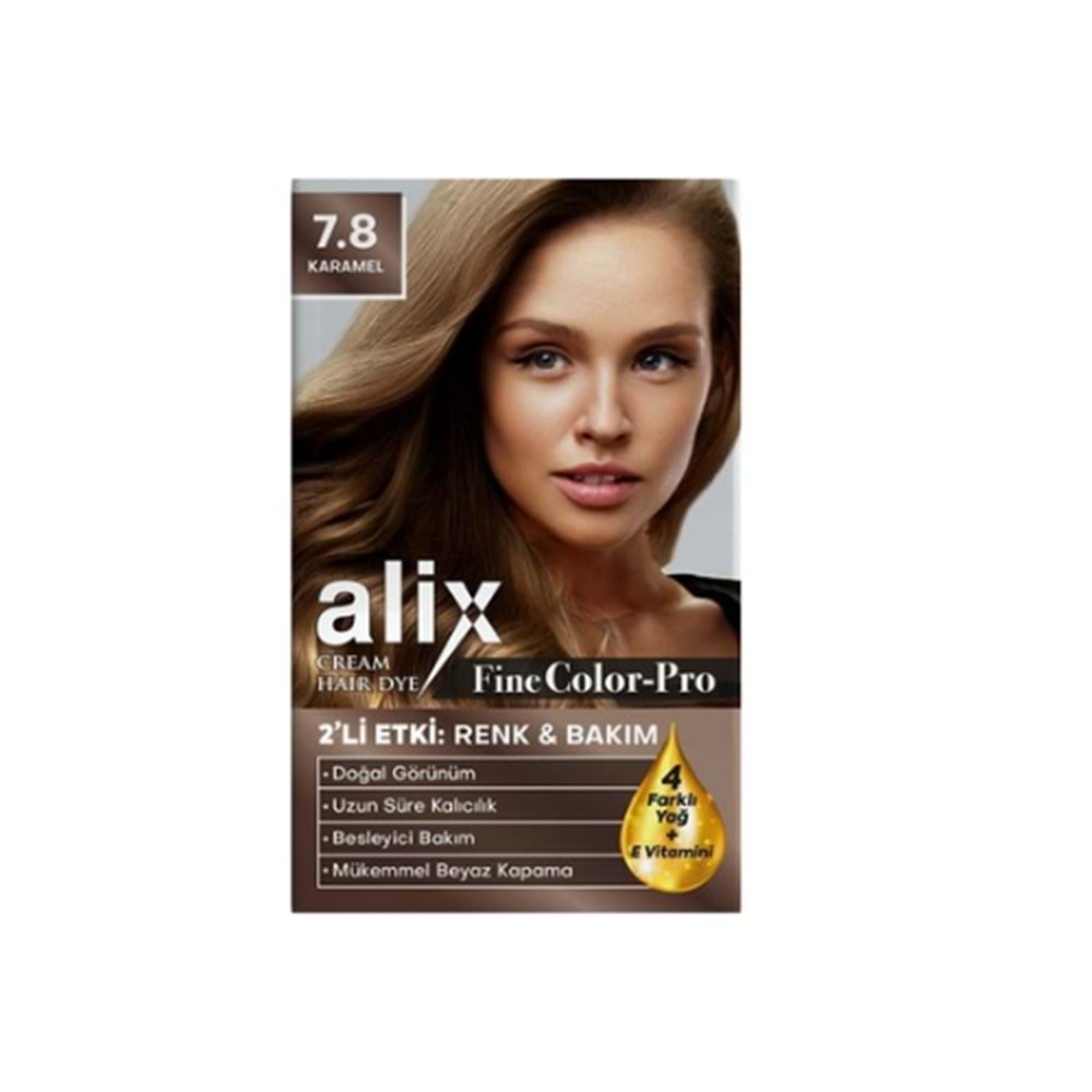 ALİX SAÇ BOYASI KİT NO 7.8