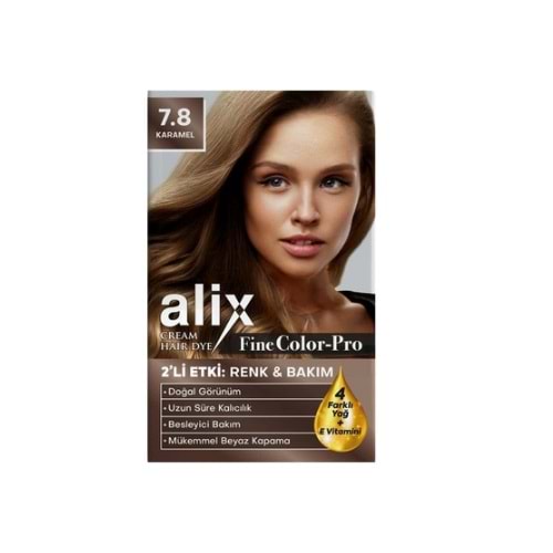 ALİX SAÇ BOYASI KİT NO 7.8