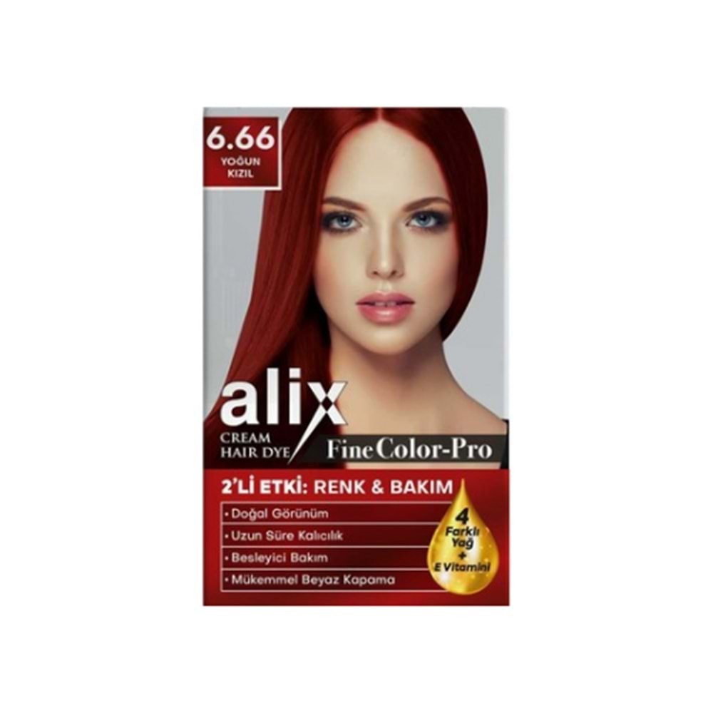 ALİX SAÇ BOYASI KİT NO 6.66