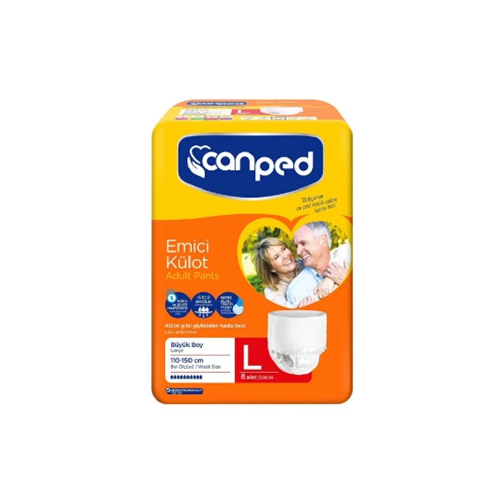 CANPED HASTA BEZİ KÜLOT L 8Lİ (KOLİ İÇİ 8)