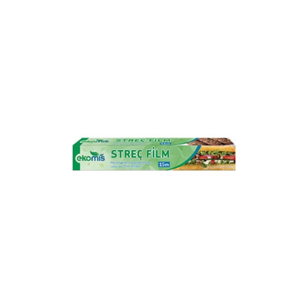 EKOMİS PVC STREÇ FİLM 15 M(KOLİ İÇİ 24 AD)