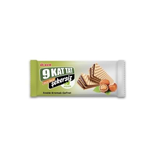 9 KAT TAT İNCE ŞEKERSİZ FINDIKLI /PAKET İÇİ 16 AD