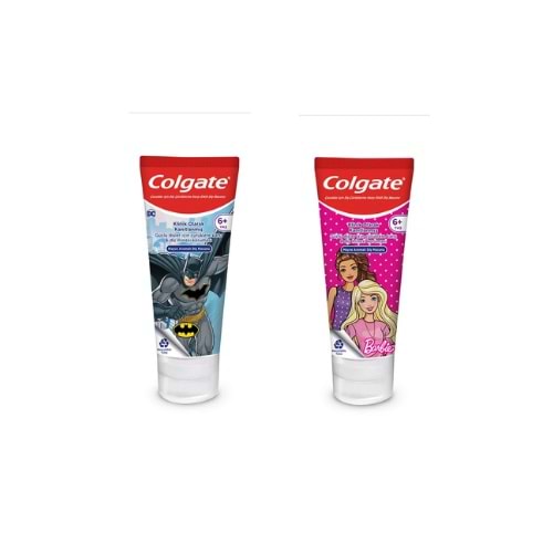 COLGATE DİŞ M.BARBIE-BATMAN ÇOCUK 75ML(PAKET İÇİ 12 AD)