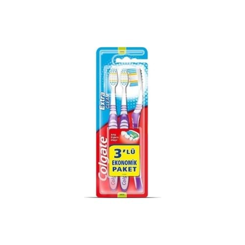 COLGATE DİŞ FIRÇ.2+1 EXTRA CLEAN (PAKET İÇİ 12 AD)