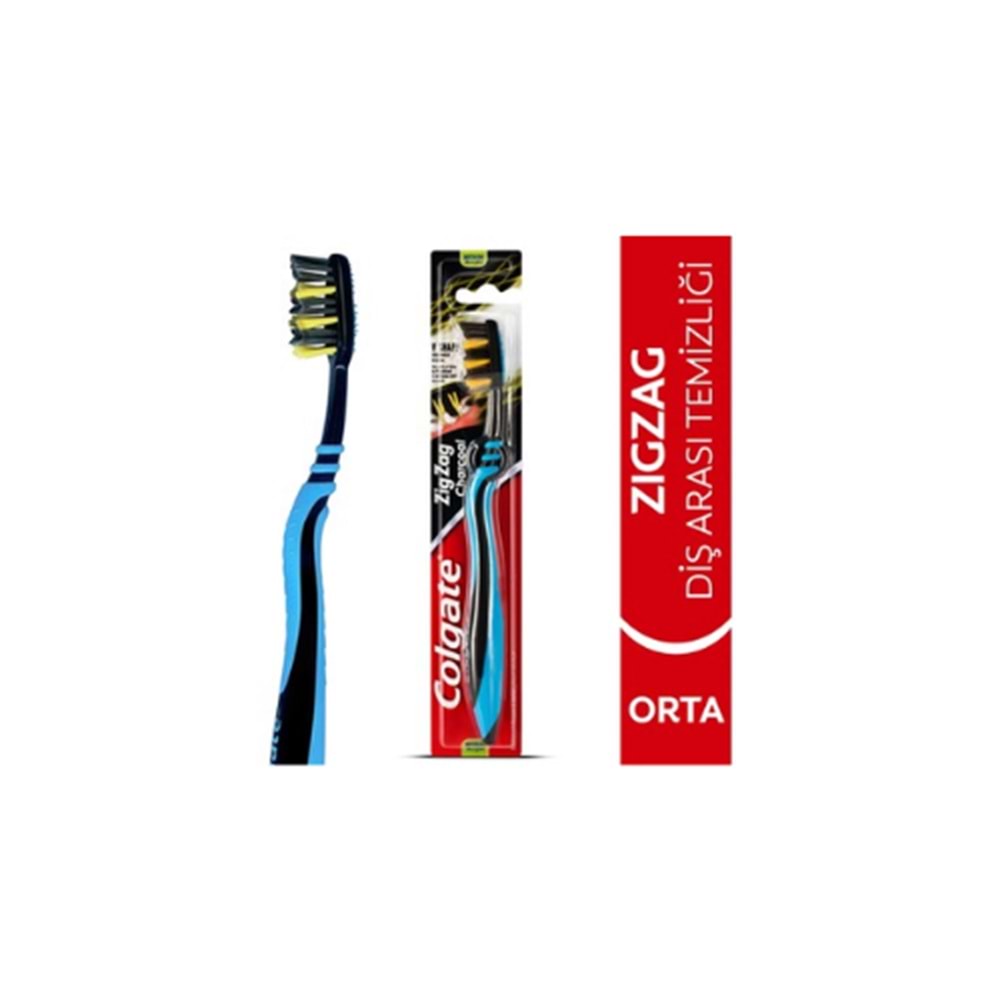 COLGATE DİŞ FIRÇ. ZİGZAG SİYAH ORTA (PAKET İÇİ 12 AD)