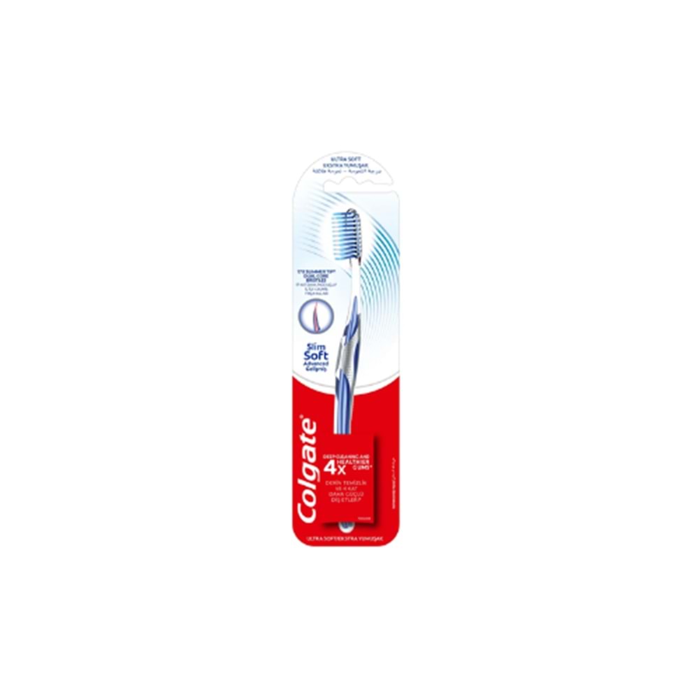COLGATE DİŞ FIRÇ.SLİM SOFT EKSTRA YUMUŞAK GELİŞ.ADVAN.SING. (PAKET İÇİ 12 AD)