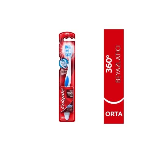 COLGATE DİŞ FIRÇ.360 VISIBLE WHİTE SINGLE (PAKET İÇİ 12 AD)