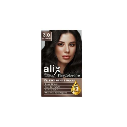 ALİX SAÇ BOYASI KİT NO 3.0
