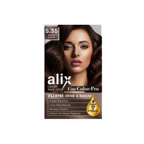ALİX SAÇ BOYASI KİT NO 5.35
