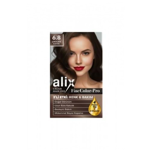 ALİX SAÇ BOYASI KİT NO 6.80