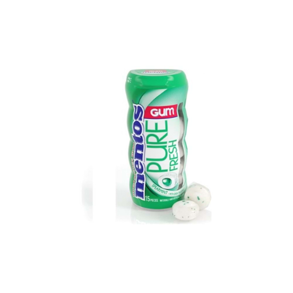 MENTOS PURE YEŞİL NANE 60GR(PAKET İÇİ 4)