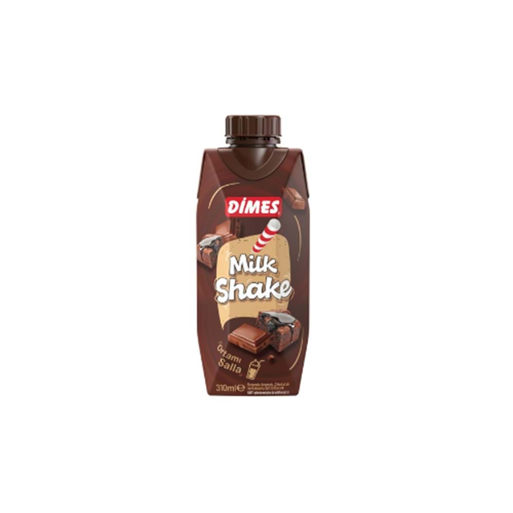 DİMES MİLKSHAKE BROWNİ 310ML(KOLİ İÇİ 12)