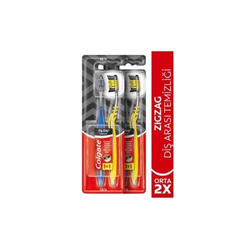 COLGATE DİŞ FIRÇ. ZİGZAG CHARCOAL 1+1(KOLİ İÇİ 12)