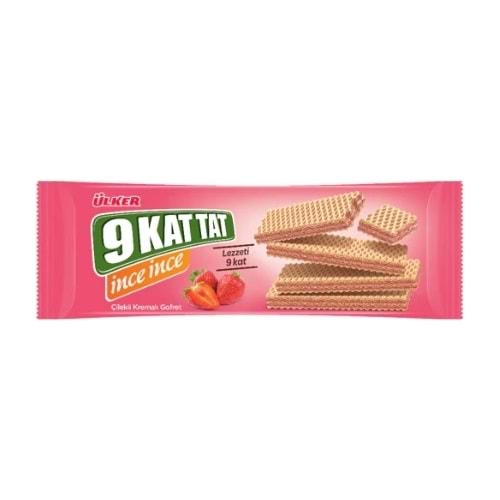 9 KAT TAT İNCE ÇİLEKLİ 114 GR PAKET İÇİ 16 AD
