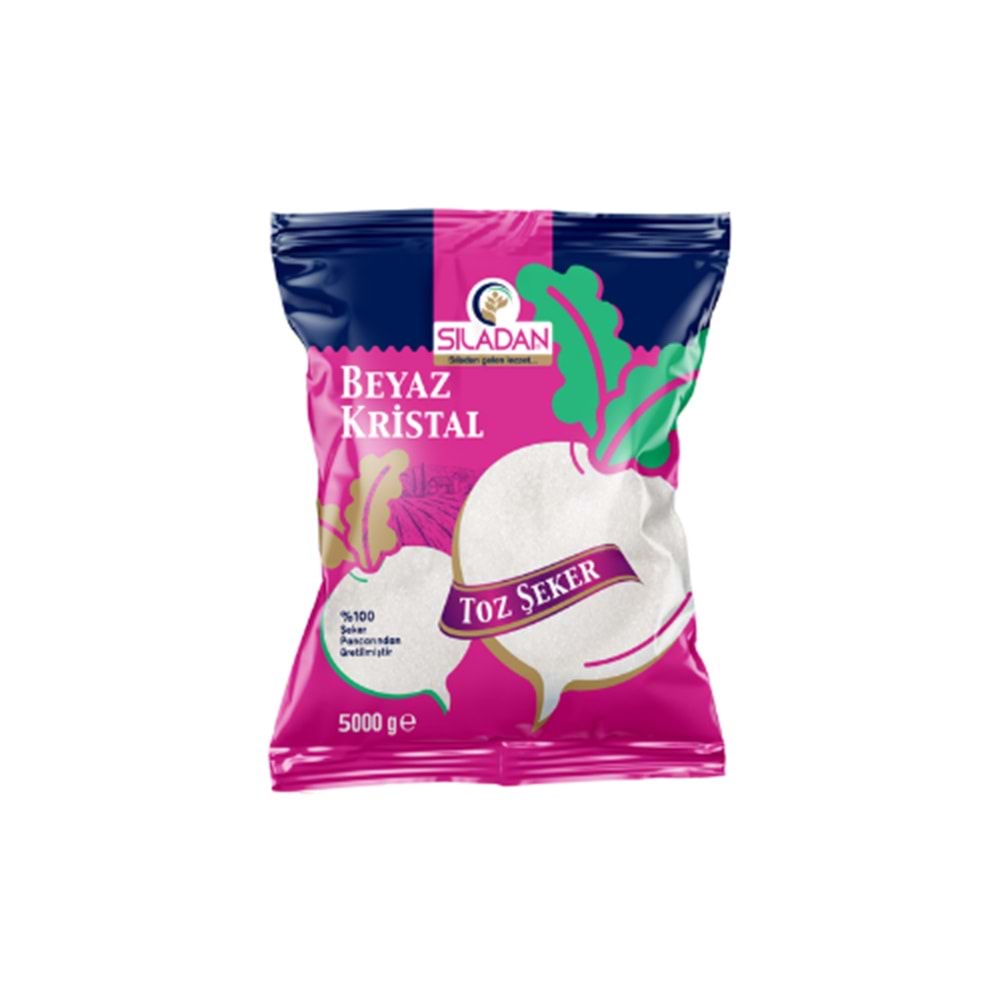 SILADAN TOZ ŞEKER 5 KG (KOLİ İÇİ 4 AD)