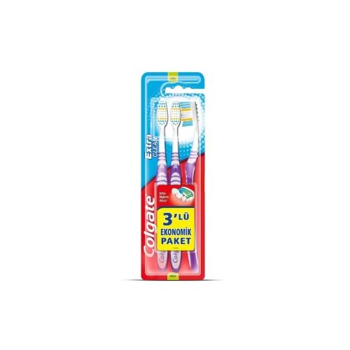 COLGATE DİŞ FIRÇ.2+1 EXTRA CLEAN COLORS(PAKET İÇİ 12 AD)