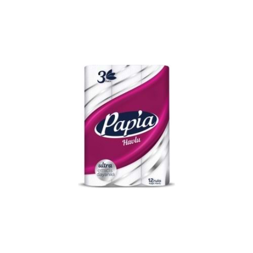 PAPİA HAVLU 12 LI(KOLİ İÇİ 2 AD)