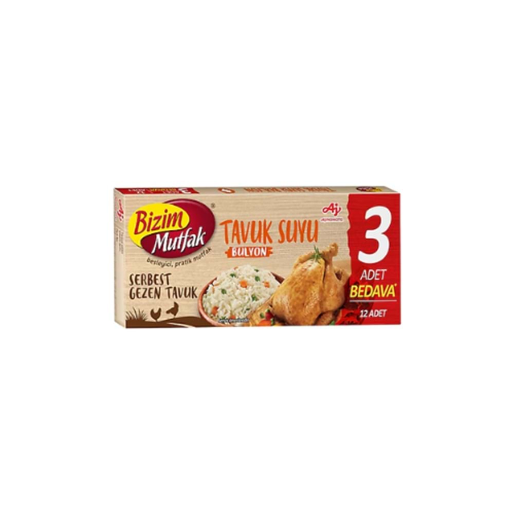 BİZİM TAVUK BULYON 120GR(KOLİ İÇİ 48)